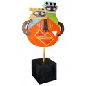 Gilde - Scultura Volto - Metallo Multicolore - Eleganza