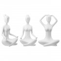 Gilde - Figurina Donna Meditazione - Polietilene - Bianco