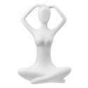 Gilde - Figurina Donna Meditazione - Polietilene - Bianco