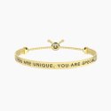 Kidult - Bracciale Donna - Acciaio Dorato - Frase Cuore
