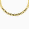 Kidult - Bracciale Donna - Acciaio Dorato - Frase Cuore