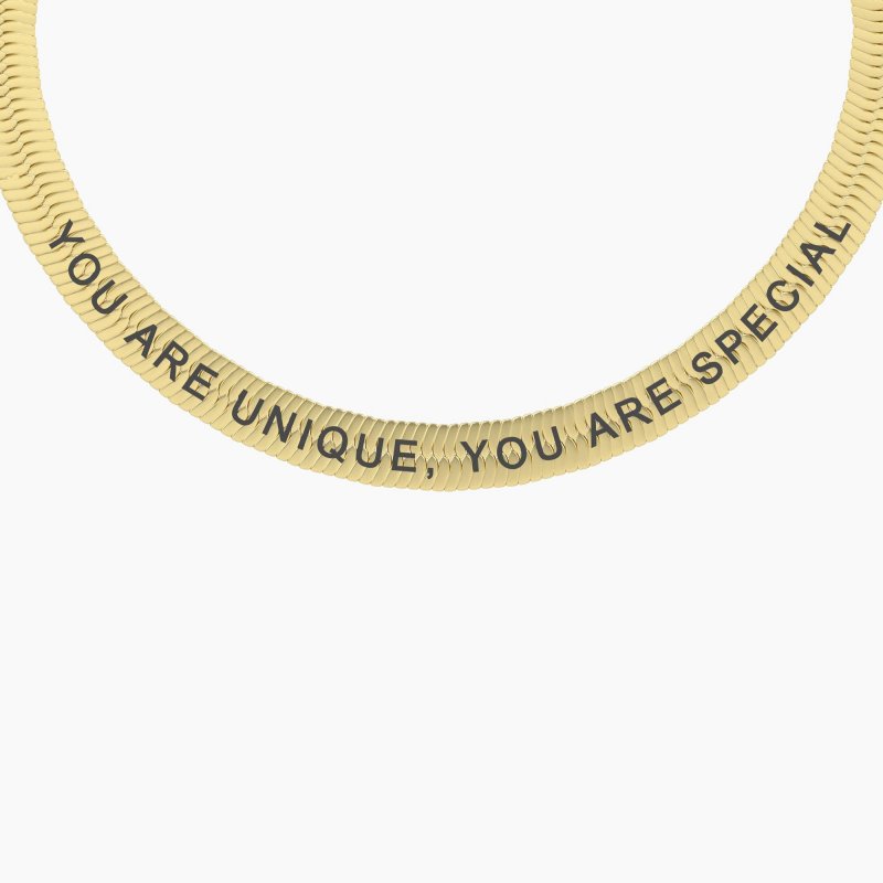 Kidult - Bracciale Donna - Acciaio Dorato - Frase Cuore