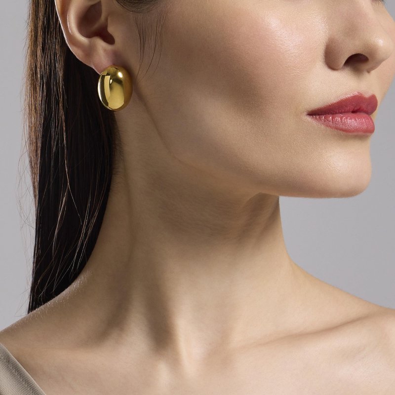 Kidult - Orecchini Style 09 - Acciaio Dorato - Pvd Giallo