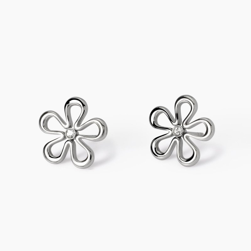 Kidult - Orecchini Fiore Style 17 - Acciaio