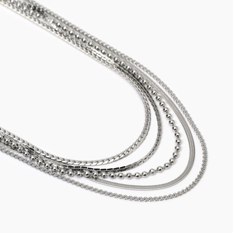 Kidult - Girocollo Style 08 - Catene Multiple - Acciaio
