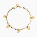 Kidult - Bracciale Dorato - Ciondoli Cuore - Style 18
