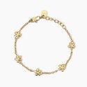 Kidult - Bracciale Dorato - Catena Rolò - Fiori