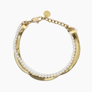 Kidult - Bracciale Style 14 - Acciaio - Perle Conchiglia