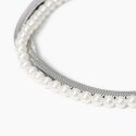 Kidult - Bracciale Style 14 - Acciaio - Perle Conchiglia