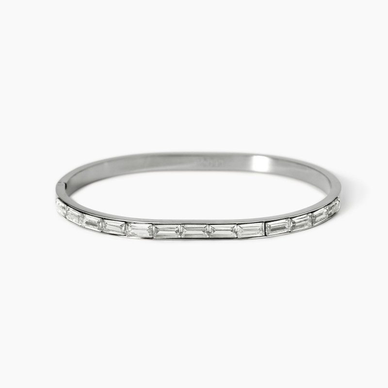 Kidult - Bracciale Rigido Style 21 - Acciaio Dorato - Zirconi