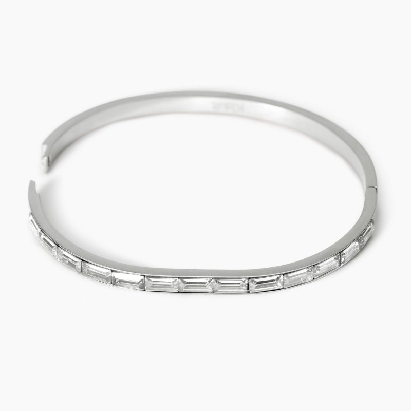 Kidult - Bracciale Rigido Style 21 - Acciaio Dorato - Zirconi