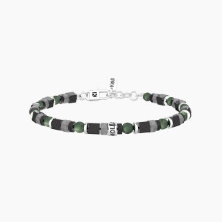 Kidult - Bracciale Uomo - Pietre Multicolor - Mai Mollare