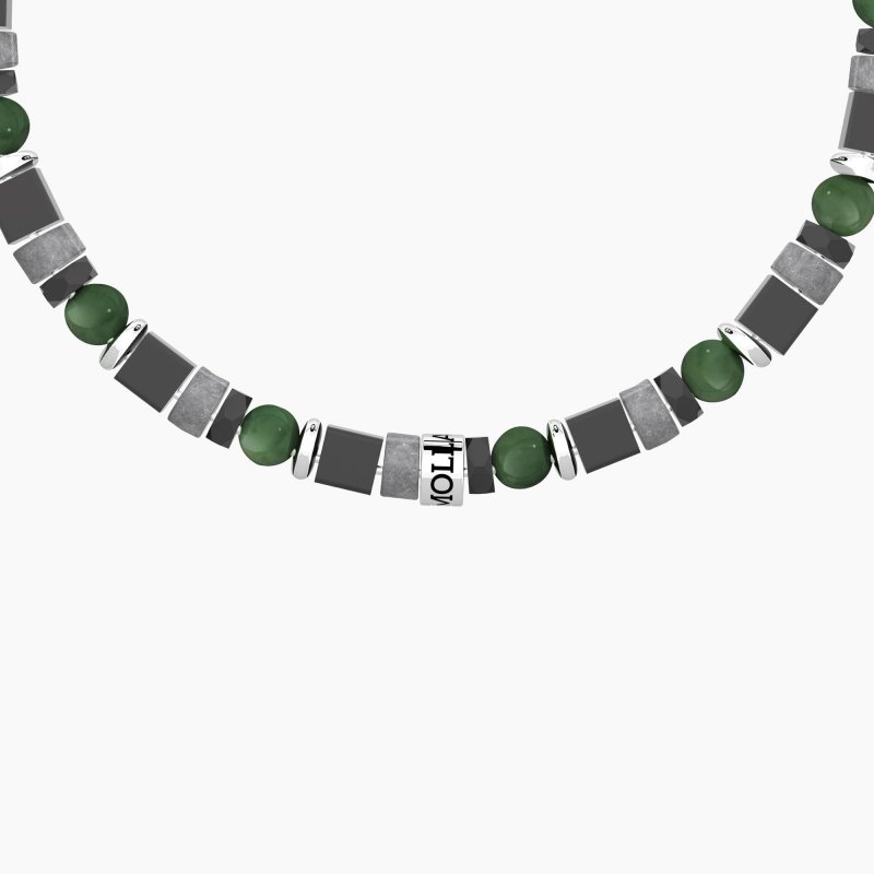 Kidult - Bracciale Uomo - Pietre Multicolor - Mai Mollare
