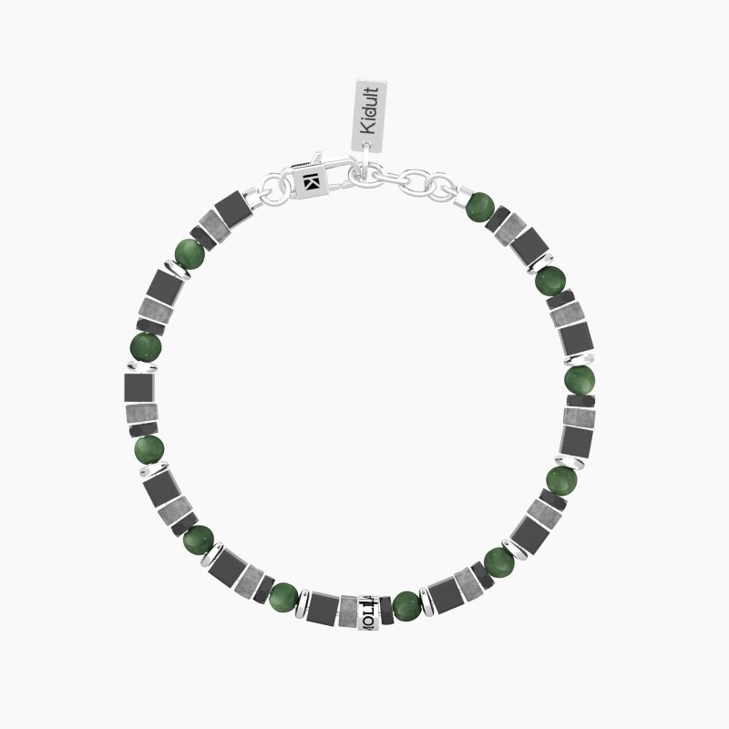 Kidult - Bracciale Uomo - Pietre Multicolor - Mai Mollare