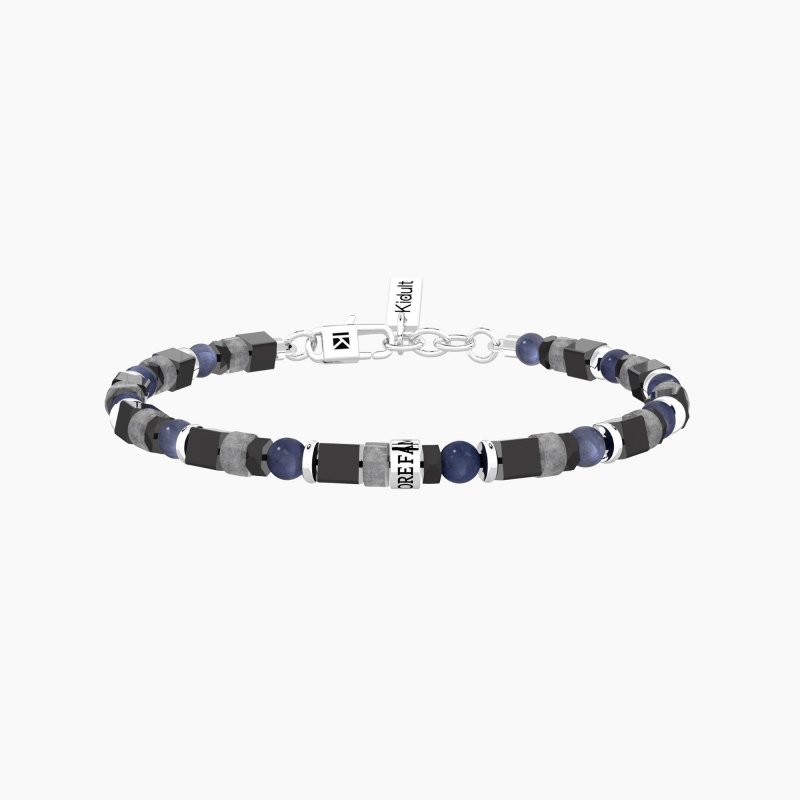 Kidult - Bracciale Uomo - Pietre Multicolor - Famiglia
