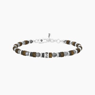 Kidult - Bracciale Uomo Mindfulness - Pietre Multicolor