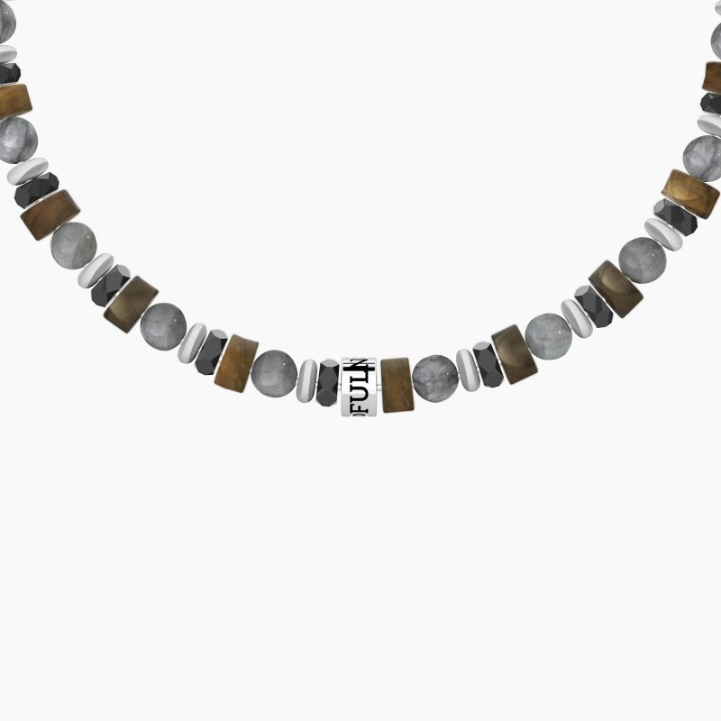 Kidult - Bracciale Uomo Mindfulness - Pietre Multicolor