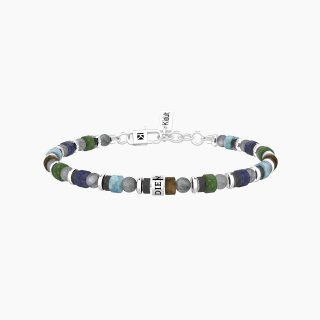 Kidult - Bracciale Uomo - Pietre Multicolor - Carpe Diem