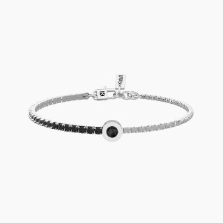 Kidult - Bracciale Tennis Uomo - Acciaio E Zirconi