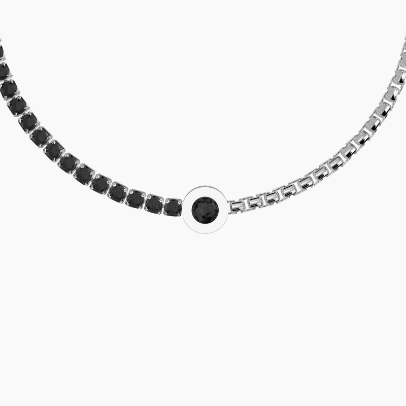 Kidult - Bracciale Tennis Uomo - Acciaio E Zirconi