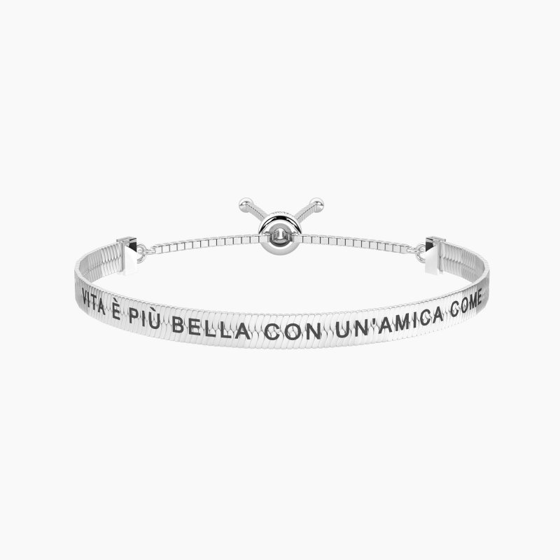 Kidult - Bracciale Amicizia - Regolabile - Acciaio