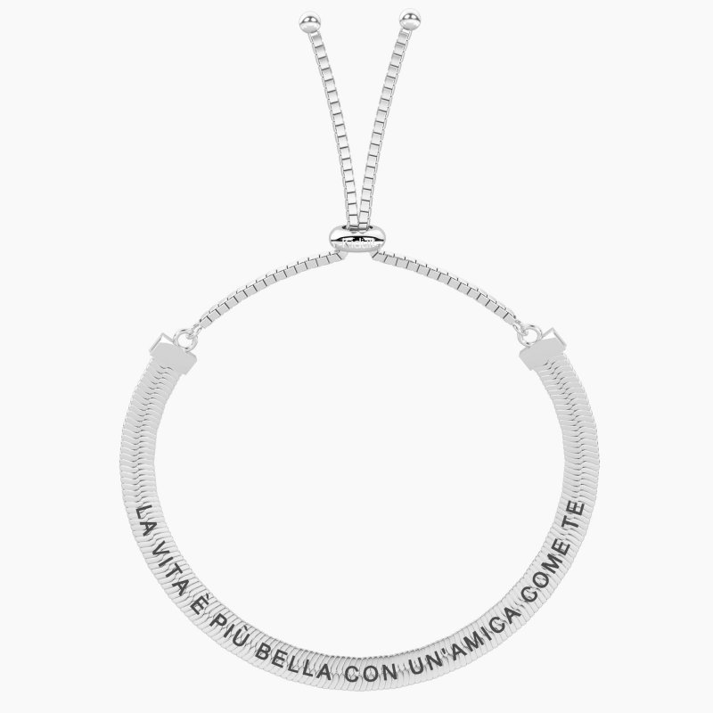 Kidult - Bracciale Amicizia - Regolabile - Acciaio