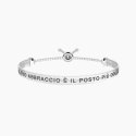 Kidult - Bracciale Regolabile - Frase Mamma - Acciaio
