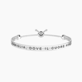 Kidult - Bracciale Regolabile - Famiglia - Acciaio