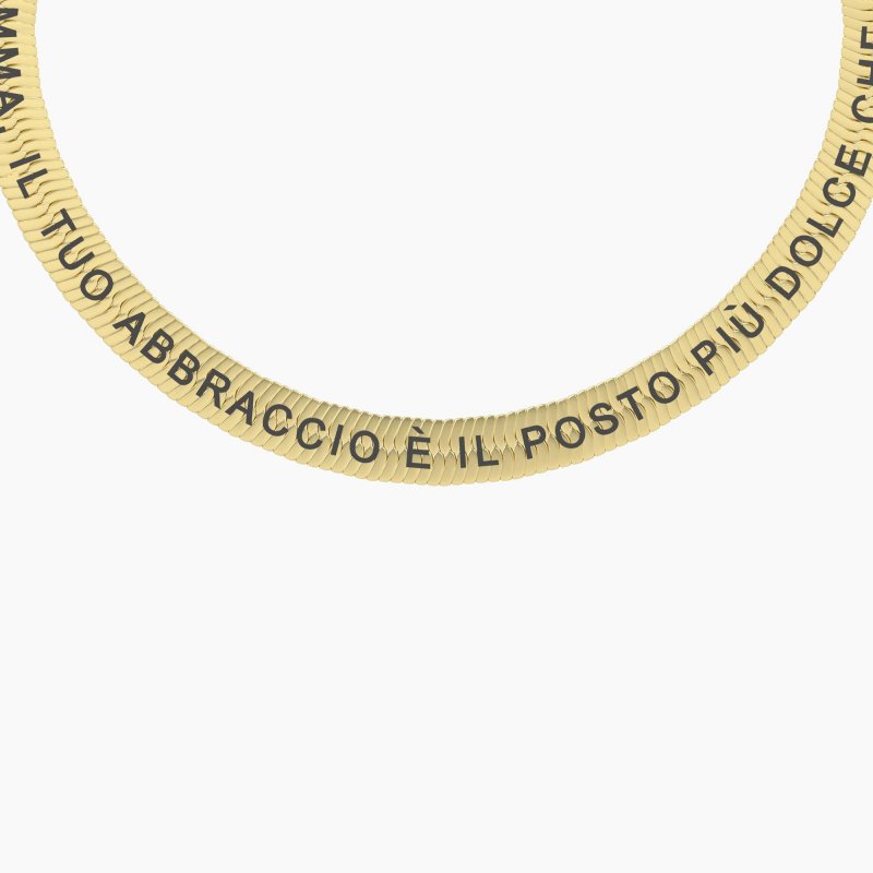 Kidult - Bracciale Mamma - Acciaio Dorato - Regolabile