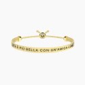 Kidult - Bracciale Amicizia - Acciaio Dorato - Donna