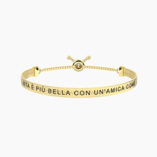 Kidult - Bracciale Amicizia - Acciaio Dorato - Donna