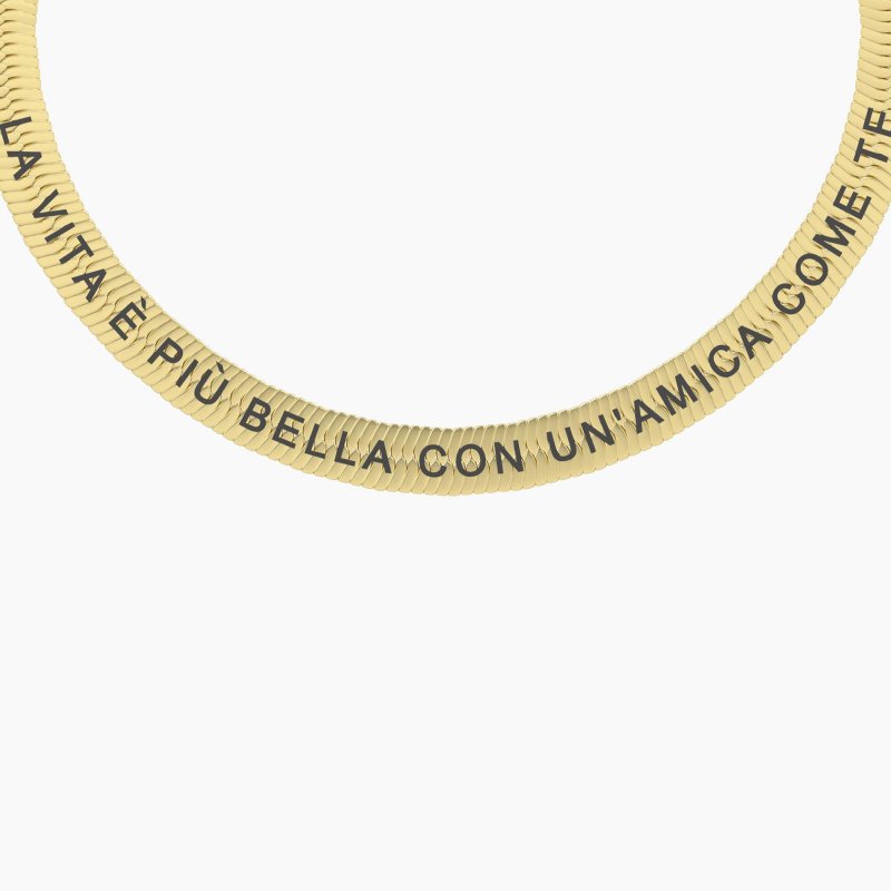 Kidult - Bracciale Amicizia - Acciaio Dorato - Donna