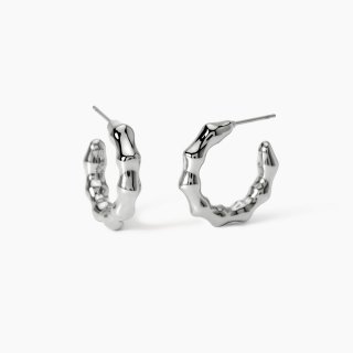 Kidult - Orecchini Bambù - Acciaio 316L - 24,5 Mm
