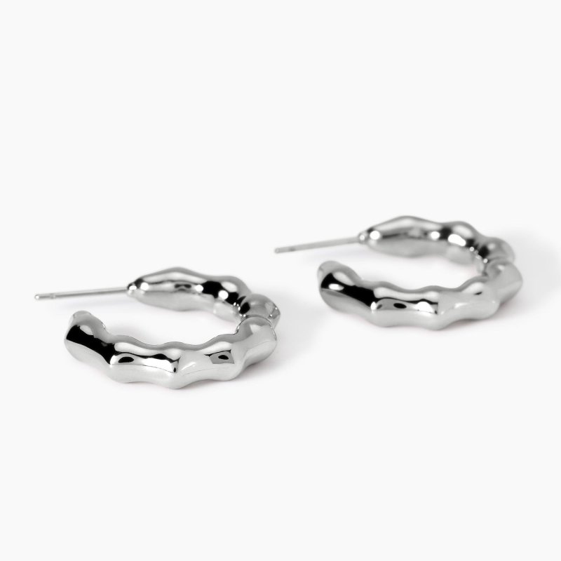 Kidult - Orecchini Bambù - Acciaio 316L - 24,5 Mm