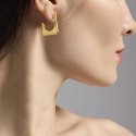 Kidult - Orecchini Style 09 - Acciaio Dorato - Pvd Giallo