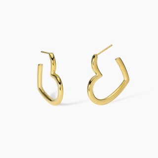 Kidult - Orecchini Style 15 - Acciaio Dorato - Cuori