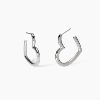Kidult - Orecchini Cuore Style 15 - Acciaio 316L