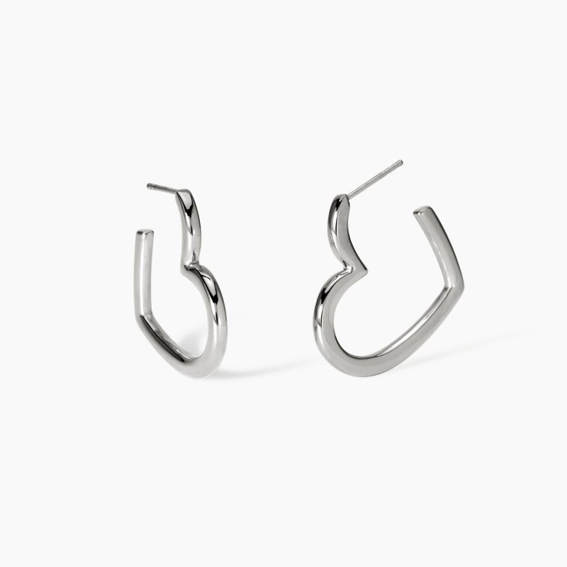 Kidult - Orecchini Cuore Style 15 - Acciaio 316L