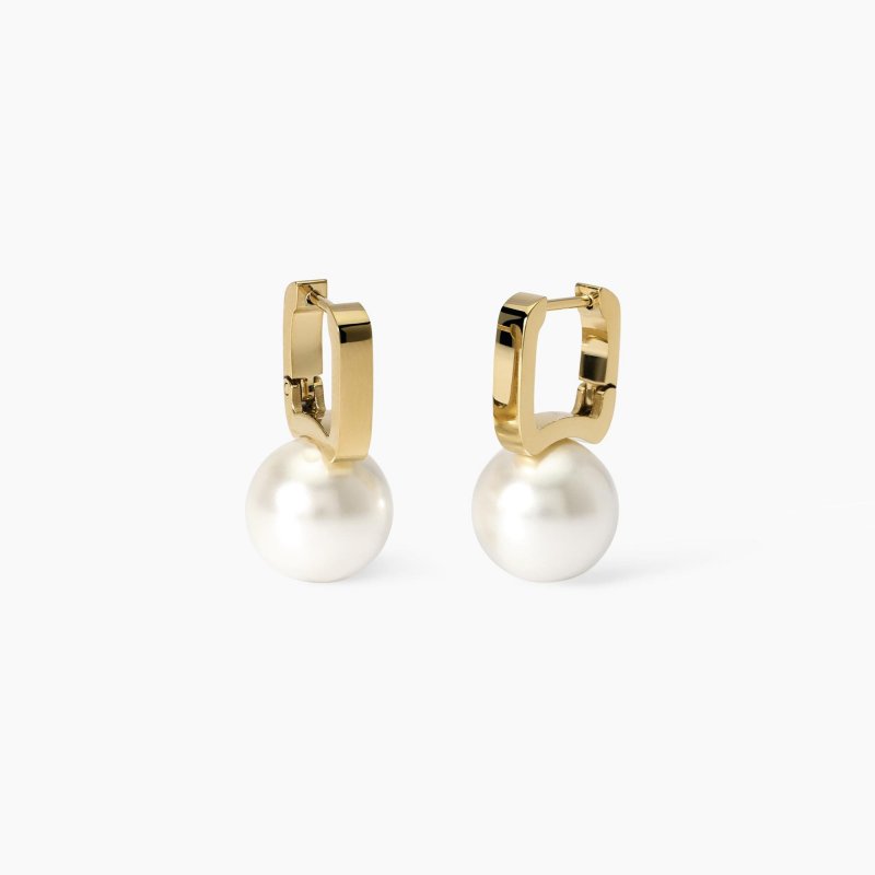 Kidult - Orecchini Style 14 - Acciaio Dorato - Perle