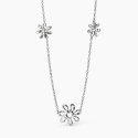 Kidult - Girocollo Con Fiori - Acciaio - Cristalli