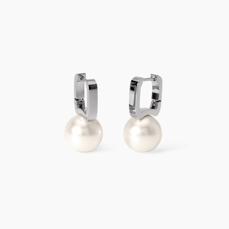Kidult - Orecchini Style 14 - Acciaio - Perle Conchiglia
