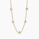 Kidult - Girocollo Dorato - Stelle Marine - Cristalli