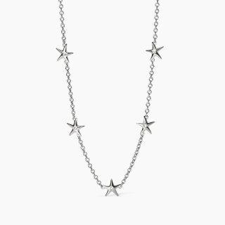 Kidult - Girocollo Con Stelle Marine - Acciaio E Cristalli
