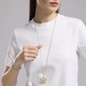 Kidult - Collana In Acciaio Dorato - Fiore Style 17