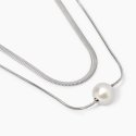 Kidult - Collana Doppia Catena - Perle Conchiglia