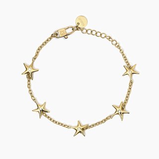 Kidult - Bracciale Stella Marina - Acciaio Dorato - Cristalli