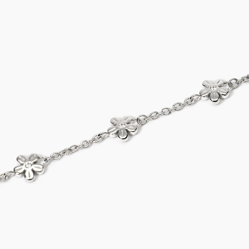 Kidult - Bracciale Con Catena Rolò - Acciaio - Cristalli