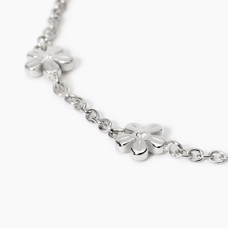 Kidult - Bracciale Con Catena Rolò - Acciaio - Cristalli