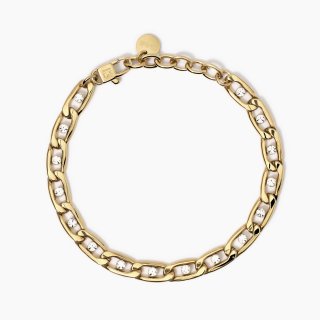 Kidult - Bracciale Style 06 - Acciaio Dorato - Cristalli