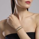 Kidult - Bracciale Style 06 - Acciaio Dorato - Cristalli